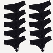 Compre 5 Leve 10 Calcinhas Fio Dental em Algodão Tecido Luppo Roupas (Sutiãs e Calcinhas 5) Dm Stores Cores 3 P 10 peças