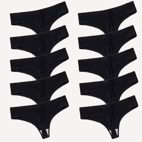 Compre 5 Leve 10 Calcinhas Fio Dental em Algodão Tecido Luppo Roupas (Sutiãs e Calcinhas 5) Dm Stores Cores 3 P 10 peças