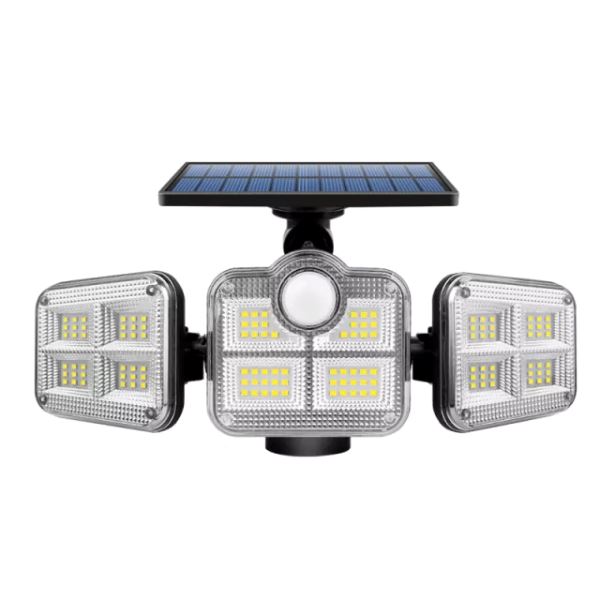 Refletor Led Solar Com 3 Cabeças 800W - EcoLight Casa (Iluminação 5) Dm Stores 1 Unidade 