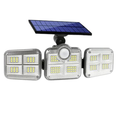 Refletor Led Solar Com 3 Cabeças 800W - EcoLight Casa (Iluminação 5) Dm Stores 