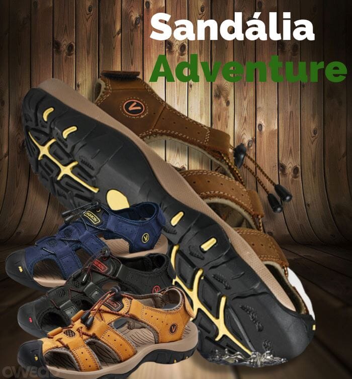 Sandália Adventure Premium Antiderrapante Calçados (Sandália Masculina 3) Dm Stores 